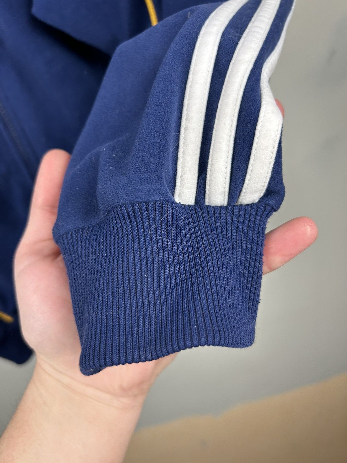 Vintage Vintage 90s Adidas Real Madrid Zip Jersey Rare Size US M / EU 48-50 / 2 - 12 Thumbnail