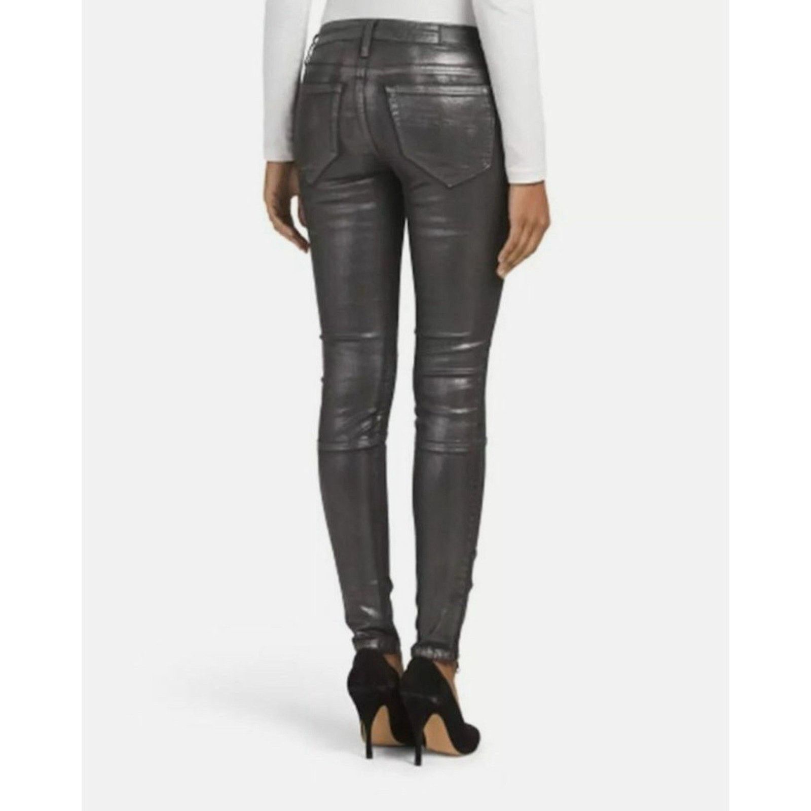 Diesel Diesel Jeans Biker Style Stretch Super Slim-Skinny Black Y2k Size 29" - 4 Thumbnail