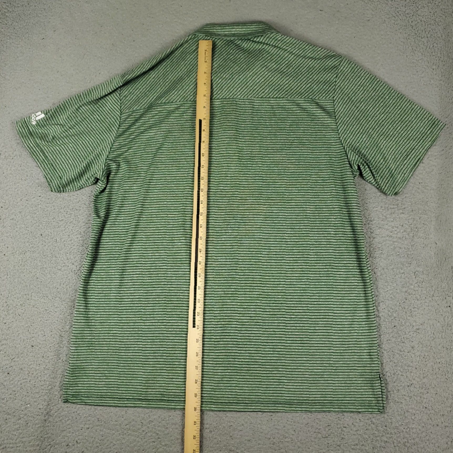 Adidas Adidas Polo Shirt Mens Size XL Green Striped Golf Casual Short Sleeve Size US XL / EU 56 / 4 - 4 Thumbnail