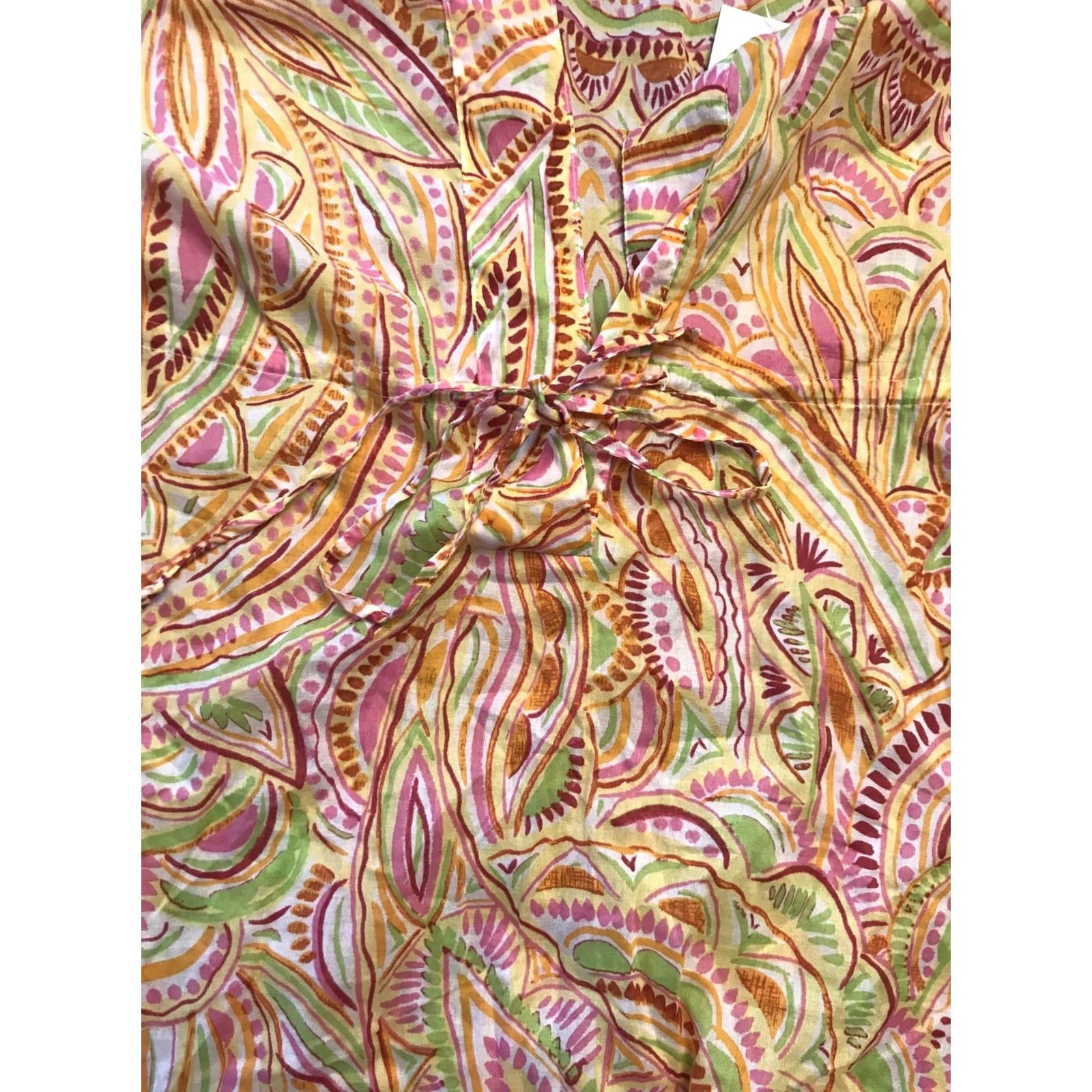 CO liz and co Blouse Women Top L Multicolor 3/4 Sleeve Sheer NWT b504 Size L / US 10 / IT 46 - 6 Thumbnail