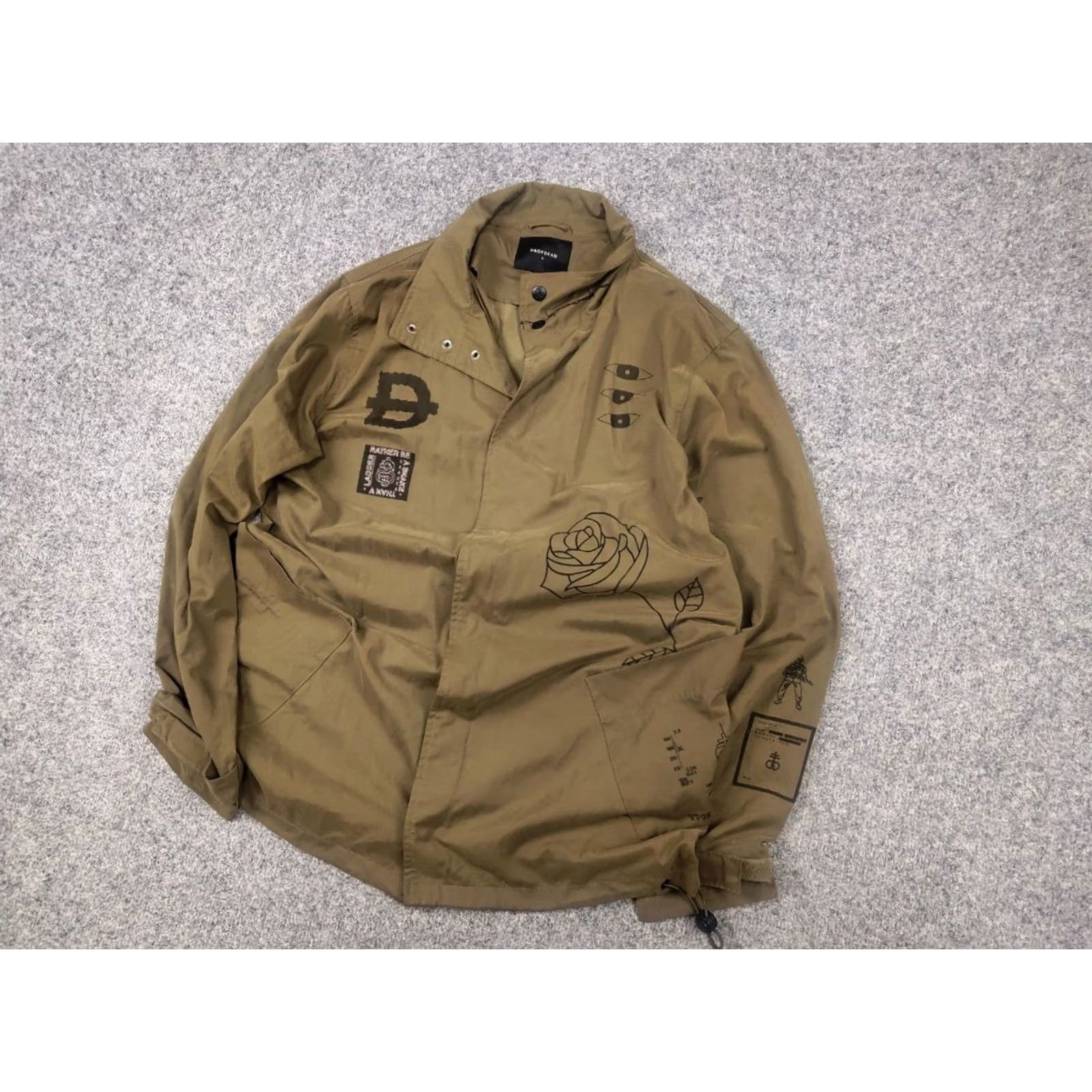 Vintage Drop Dead Clothing Oliver black Logo Overshirt Light Jacket This Cruel World Size US S / EU 44-46 / 1 - 7 Thumbnail