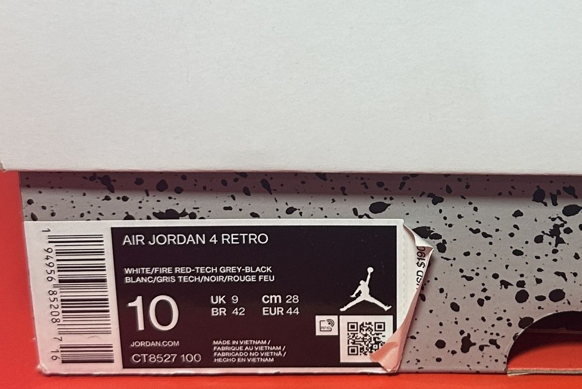 Jordan Brand Size 10 - Jordan 4 Retro Mid White Oreo Size US 10 / EU 43 - 8 Thumbnail