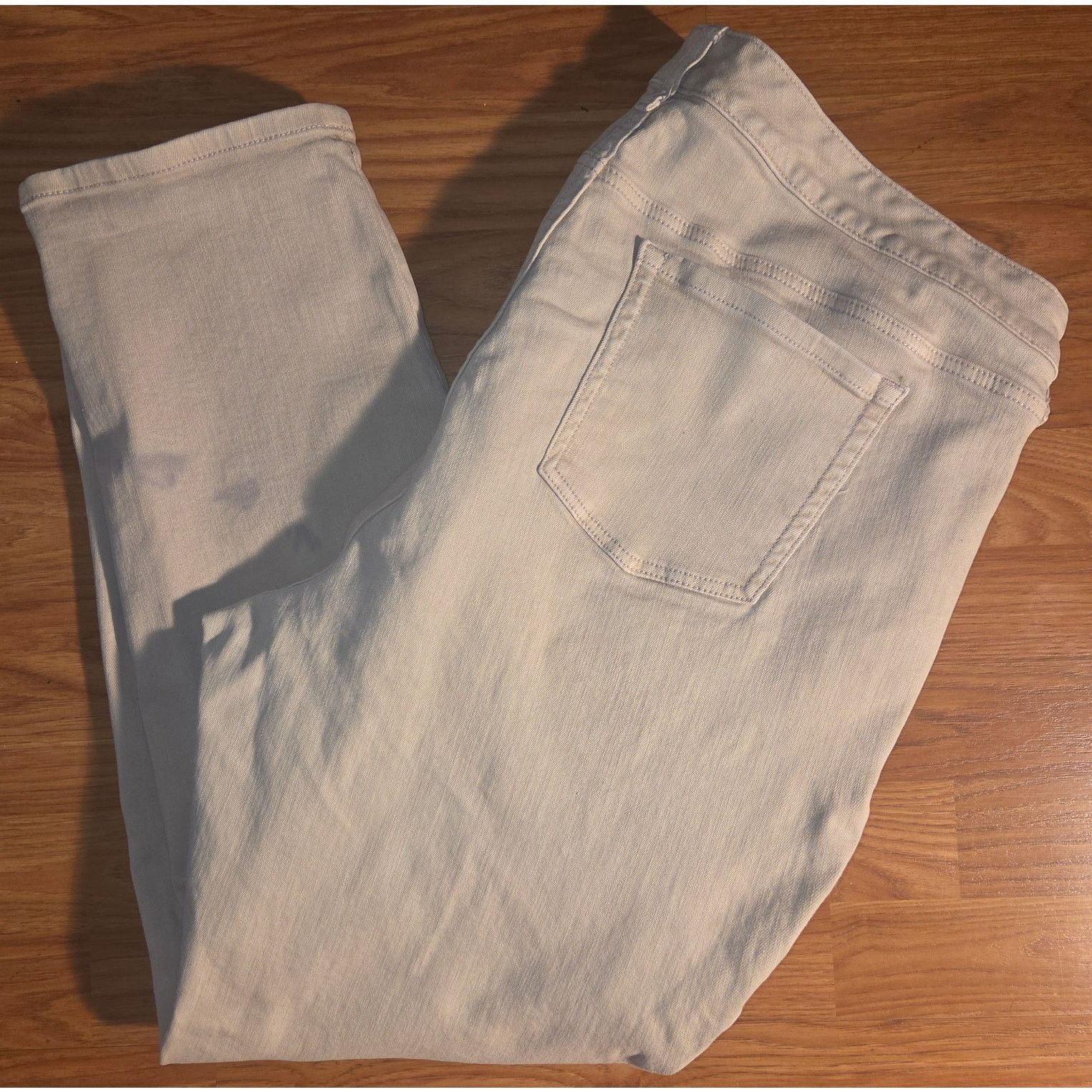 Ann Taylor TAN TORRID BOYFRIEND VINTAGE STRETCH WOMENS 22R DENIM JEANS Size 42" / US 20 - 3 Thumbnail