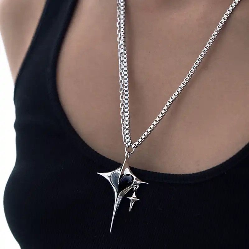 Jewelry × Vintage Sweet Cool Big Cross Pendent Necklace Size ONE SIZE - 1 Thumbnail