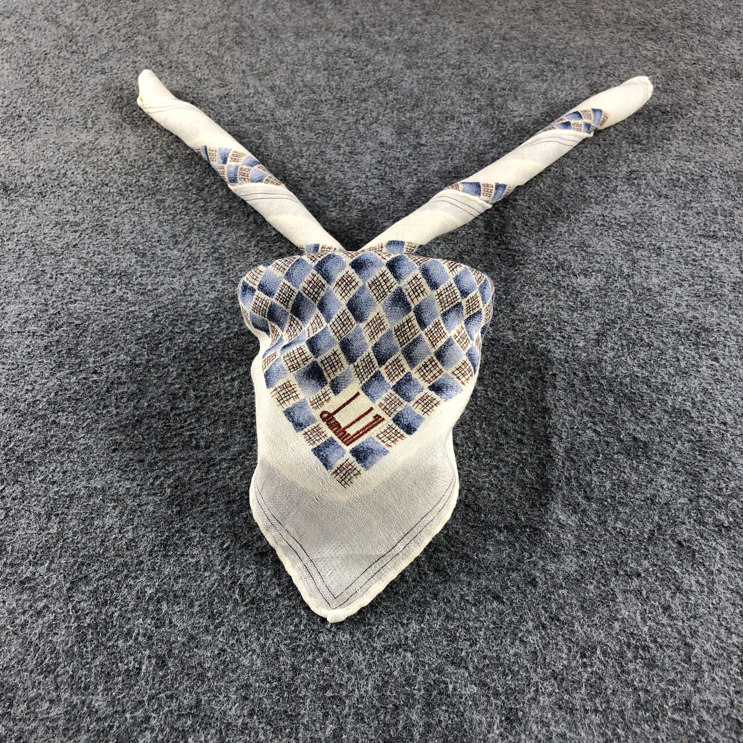 Alfred Dunhill × Vintage Dunhill Handkerchief Neckerchief Bandana H2675 Size ONE SIZE - 1 Thumbnail