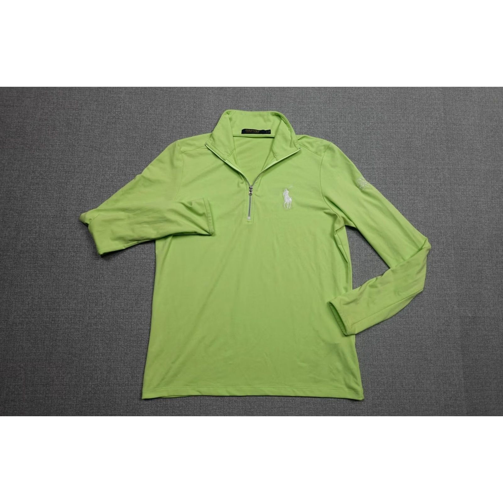 Ralph Lauren Polo Ralph Lauren Quarter Zip Pullover Men L Green Lightweight Golf Polo Shirt Pullover Long Sleeve 1/4 Zip Size US L / EU 52-54 / 3 - 3 Thumbnail