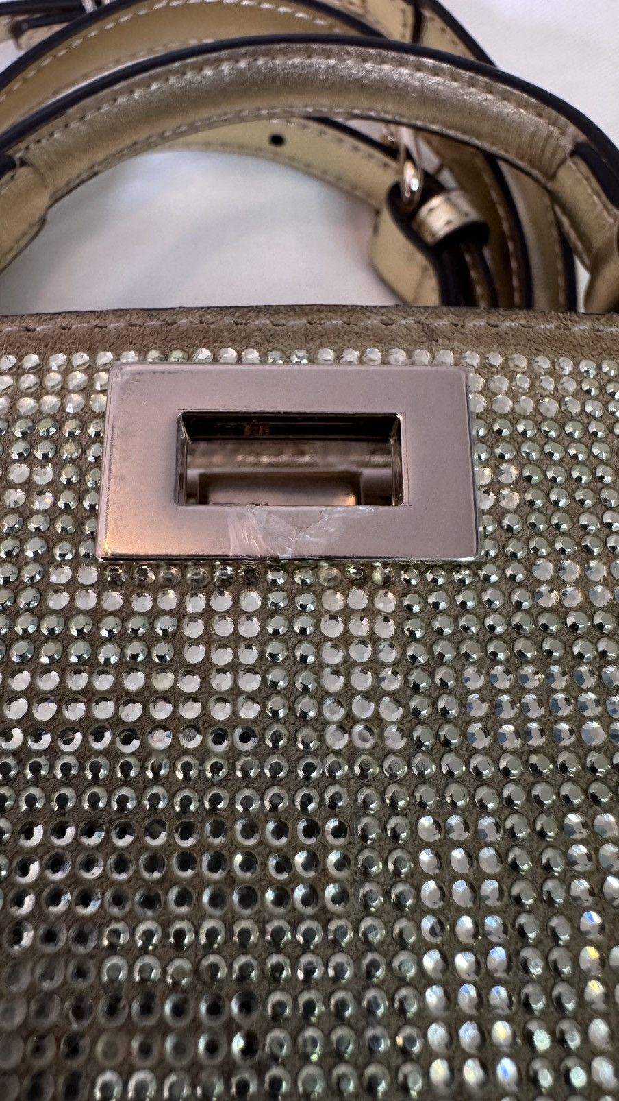 Fendi Fendi Crystal Vitello Laminato FF Petite Peekaboo I See U Size ONE SIZE - 10 Thumbnail