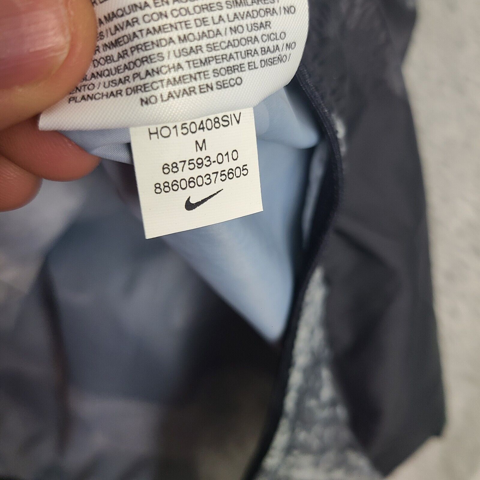 Nike Nike Fullzip Hoodie Windbreaker Camo Black/Gray 687593-010 S Size US M / EU 48-50 / 2 - 7 Thumbnail
