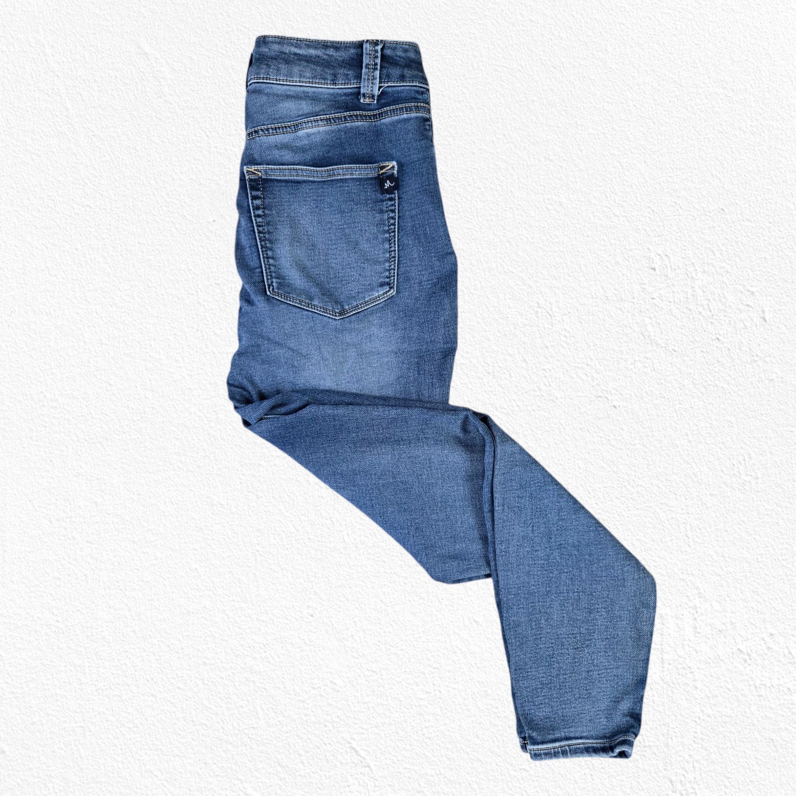 Other Medium Wash Button Fly High Rise Skinny Jeans Size 8 Short Size 30" / US 8 / IT 44 - 8 Thumbnail