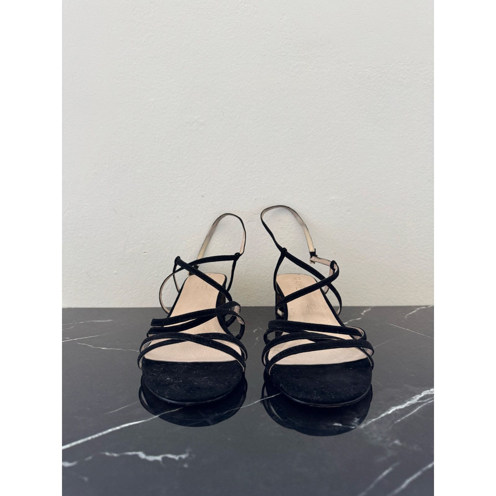 Other Raye Black Strappy Block Sandals Size US 8 / IT 38 - 2 Thumbnail