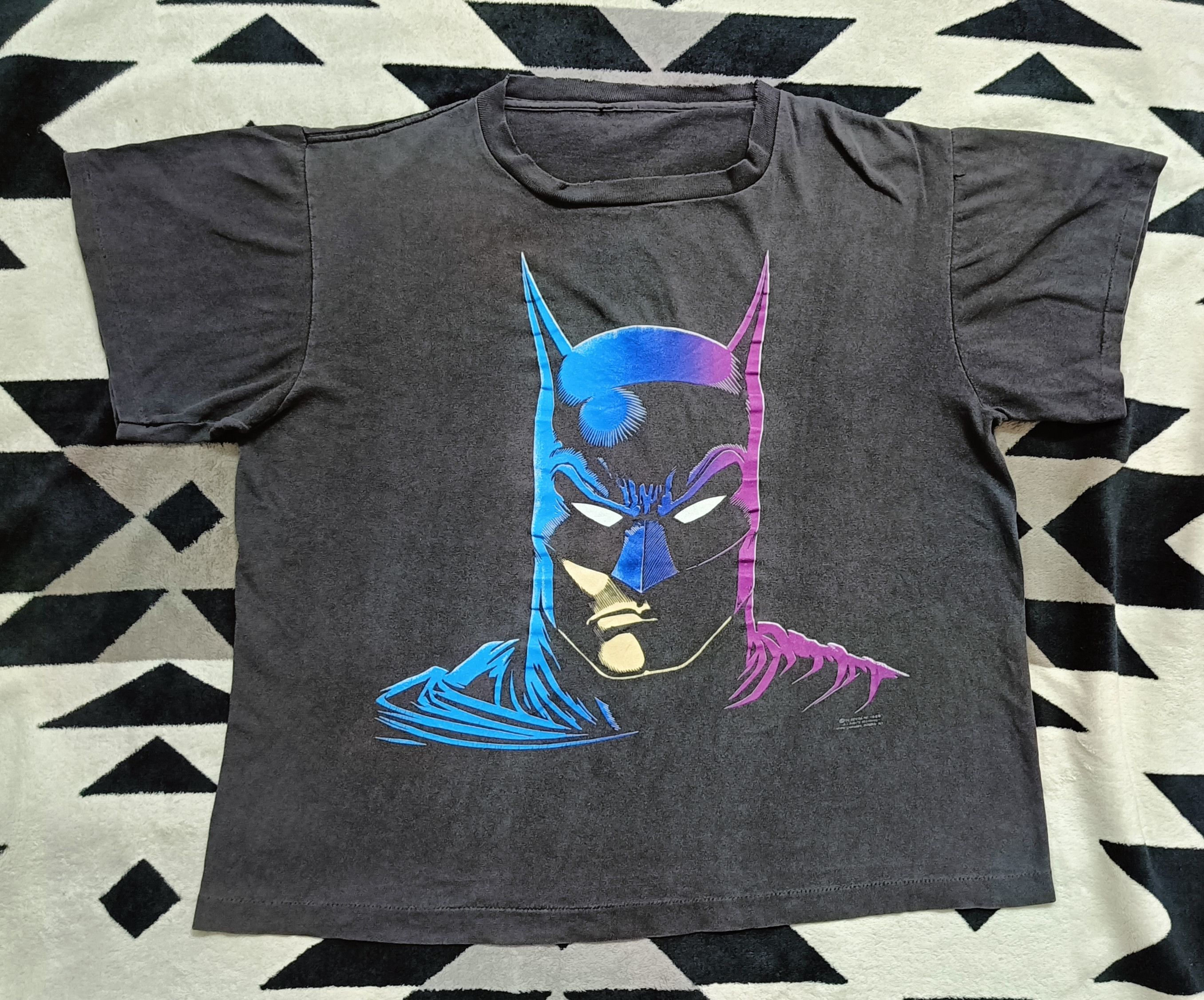 DC Comics × Vintage 🔥🔥Rare Distressed Vintage 80s Batman Tee Size US L / EU 52-54 / 3 - 2 Thumbnail