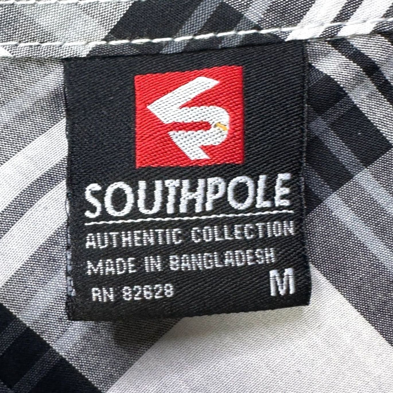 Southpole Southpole Shirt Button Up Mens Medium Black White Plaid Flap Pocket Casual NEW Size US M / EU 48-50 / 2 - 5 Thumbnail