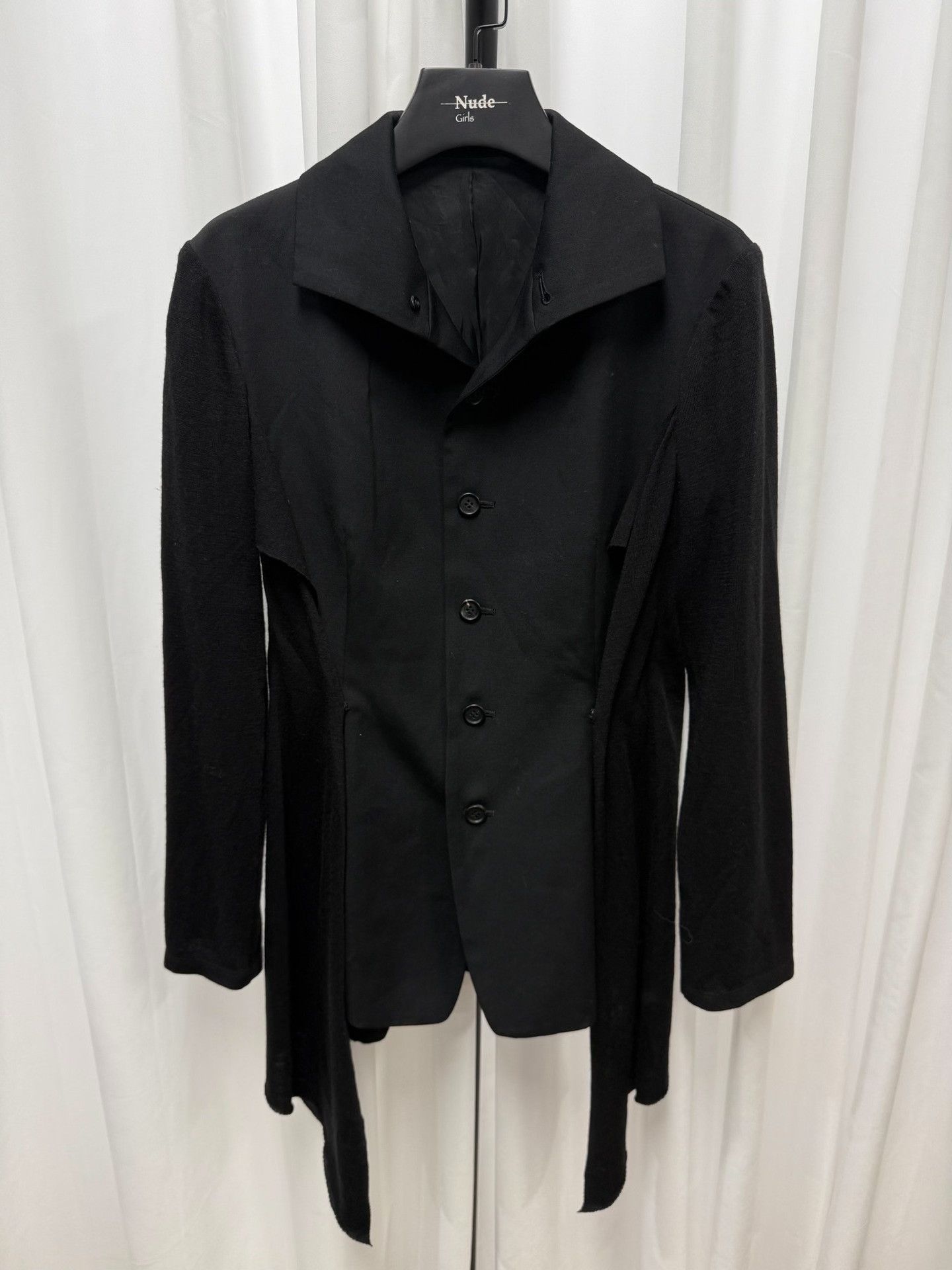 Yohji Yamamoto Yohji Yamamoto Black Wool Blazer Size US S / EU 44-46 / 1 - 1 Thumbnail