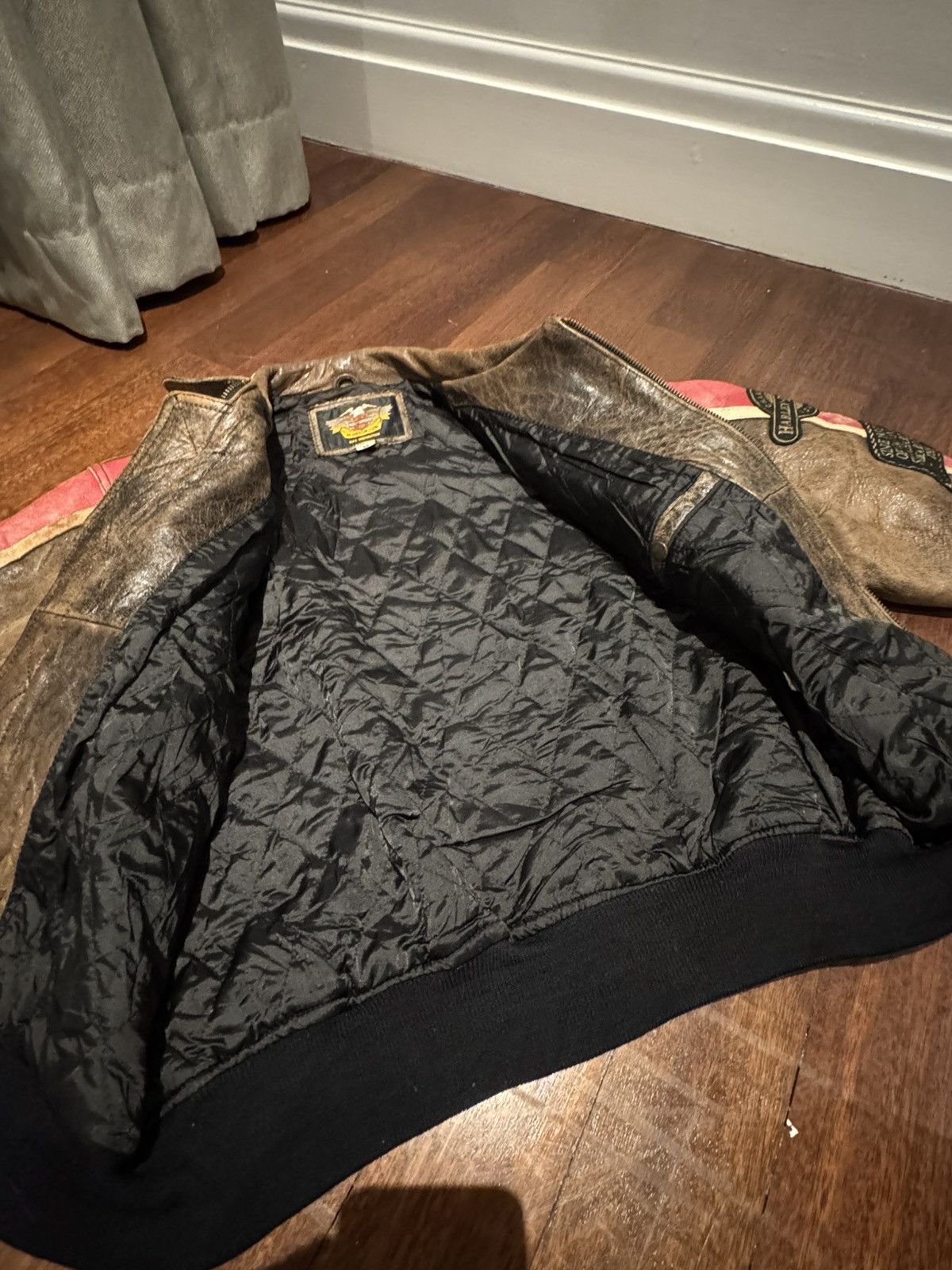 Harley Davidson VINTAGE HARLEY DAVIDSON SHEEPSKIN LEATHER JACKET C-OS1957 Size US M / EU 48-50 / 2 - 9 Thumbnail