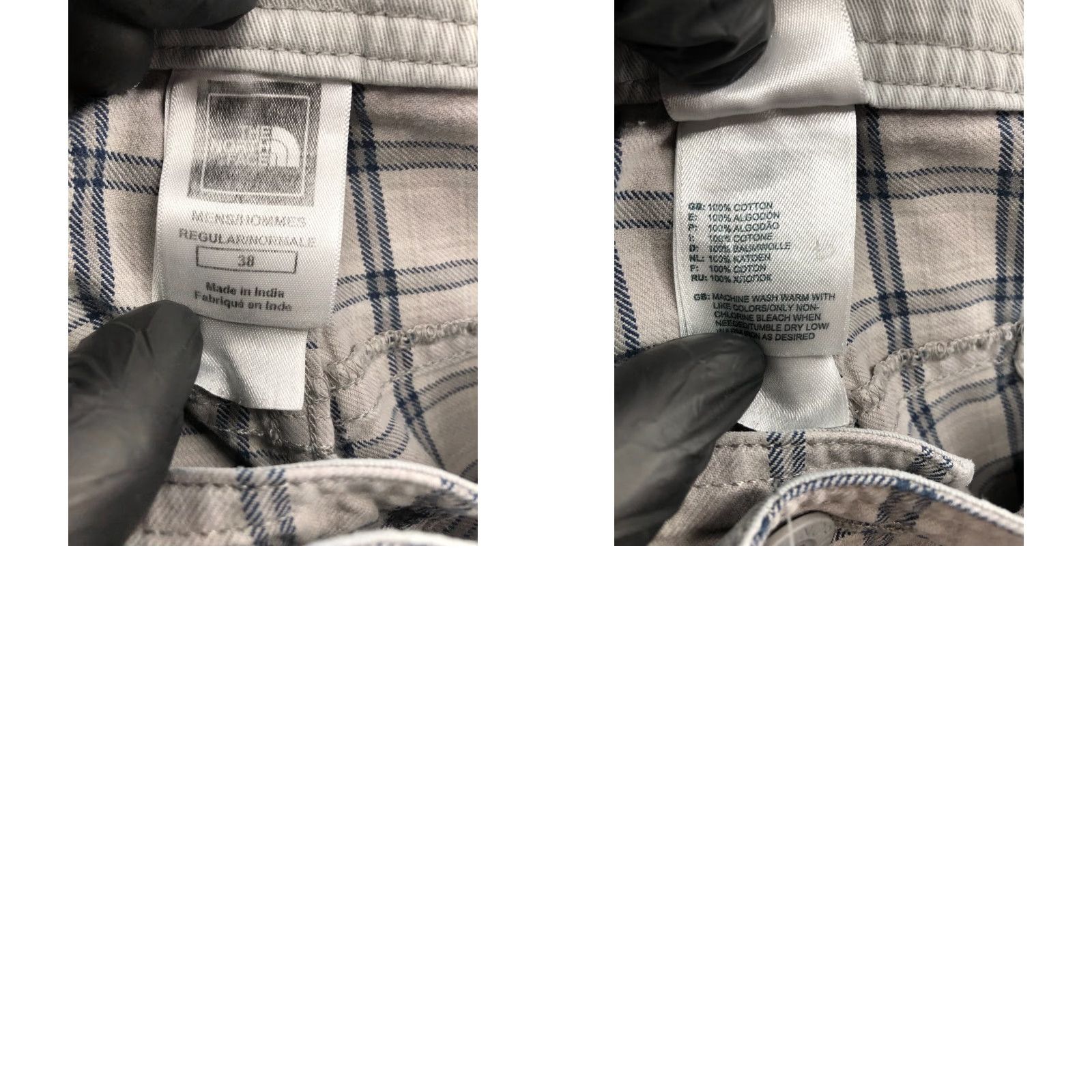 The North Face The North Face Plaid Shorts Mens 38 Bermuda Regular Mid Blue Color Cotton Blend Logo 5-Pocket Denim Casual Men Shorts Size US 38 / EU 54 - 8 Thumbnail