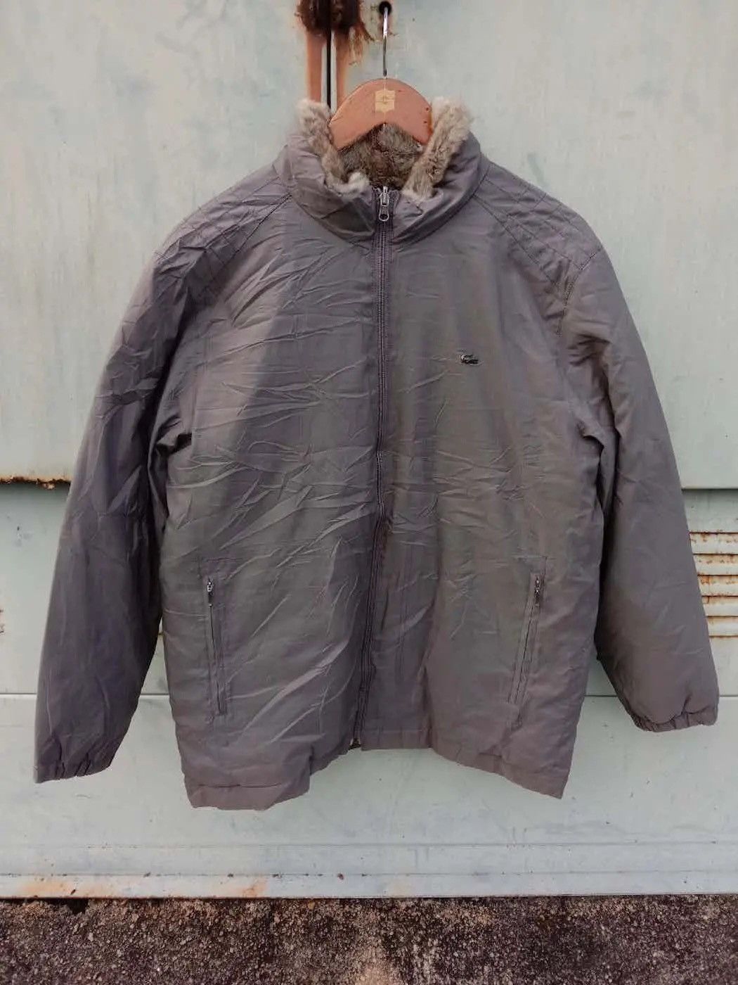 Lacoste Lacoste Vintage Padded Winter Jacket (Faux Fur Lined) Size US M / EU 48-50 / 2 - 1 Thumbnail