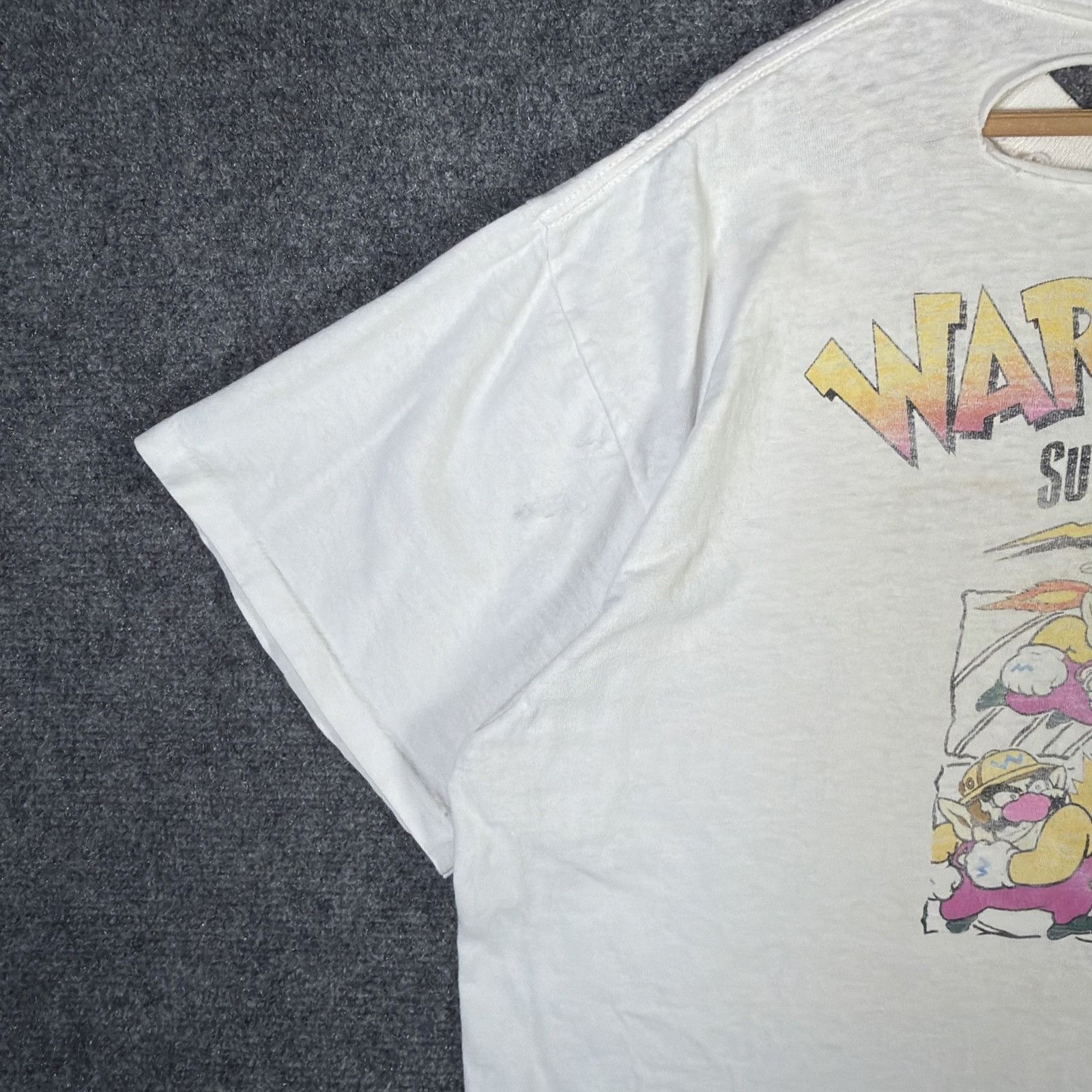 Nintendo Vintage Super Mario World 3 Shirt XL White 90s Wario Cartoon Size US XL / EU 56 / 4 - 10 Thumbnail