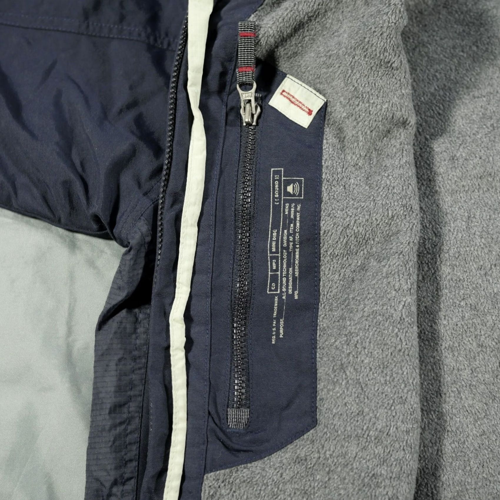 Abercrombie & Fitch Abercrombie Fitch Jacket Mens XL Blue Coat Water Resistant Fleece Lined Y2k Size US L / EU 52-54 / 3 - 7 Thumbnail