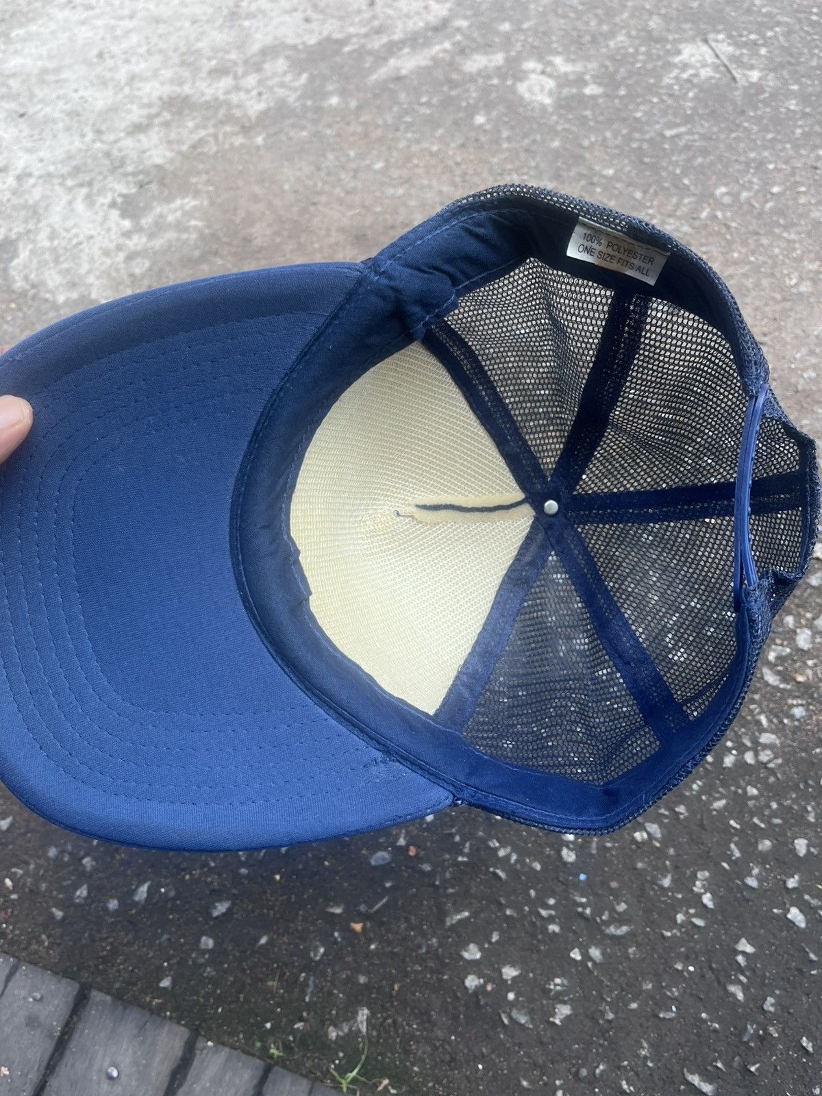 Vintage 90s Lazio Roma Soccer Mesh Trucker Cap Blue Size ONE SIZE - 8 Thumbnail