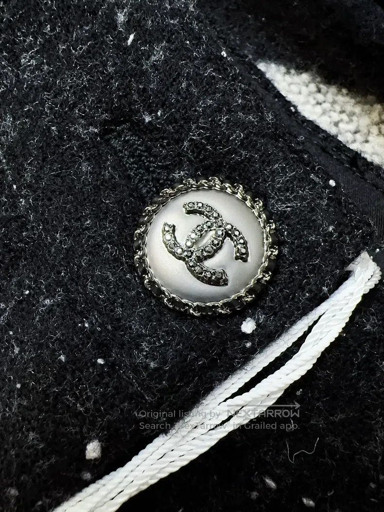 Chanel Chanel 21b full of stars and snowflakes black tweed trouse Size 24" / US 00 / IT 34 - 6 Thumbnail