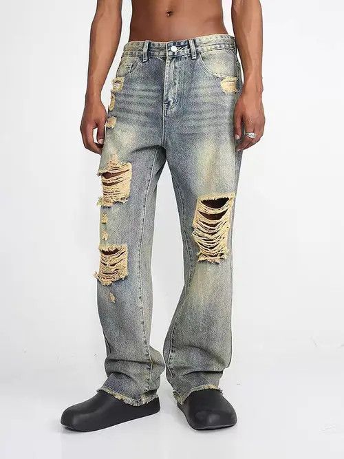 Jean Tsukiko x Maiko y2k washed faded loose baggy jeans Size US 30 / EU 46 - 5 Thumbnail