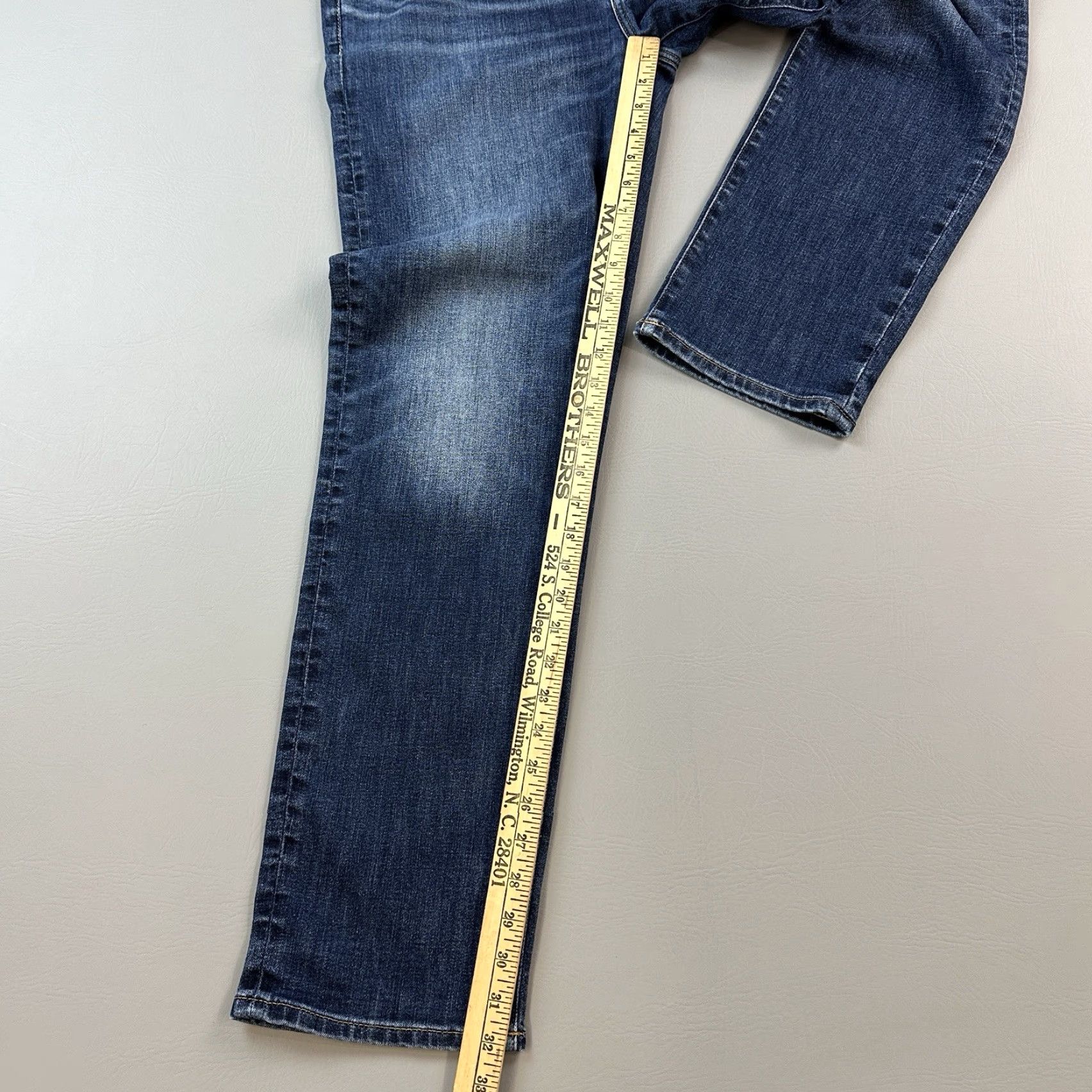 American Eagle Outfitters American Eagle Jeans Mens 34x34 34x32 Dark Wash Athletic Straight Stretch Jeans Size US 34 / EU 50 - 2 Thumbnail