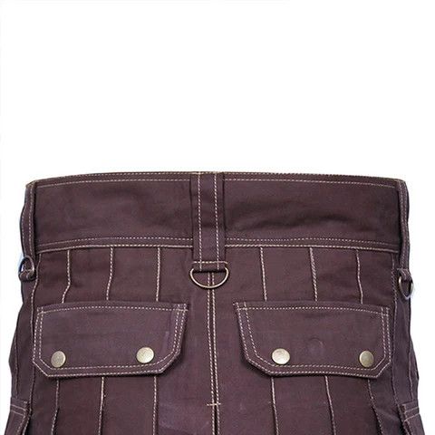 Handmade × Other Cargo Utility Kilt Brown with 6 Pockets Size US 34 / EU 50 - 5 Thumbnail