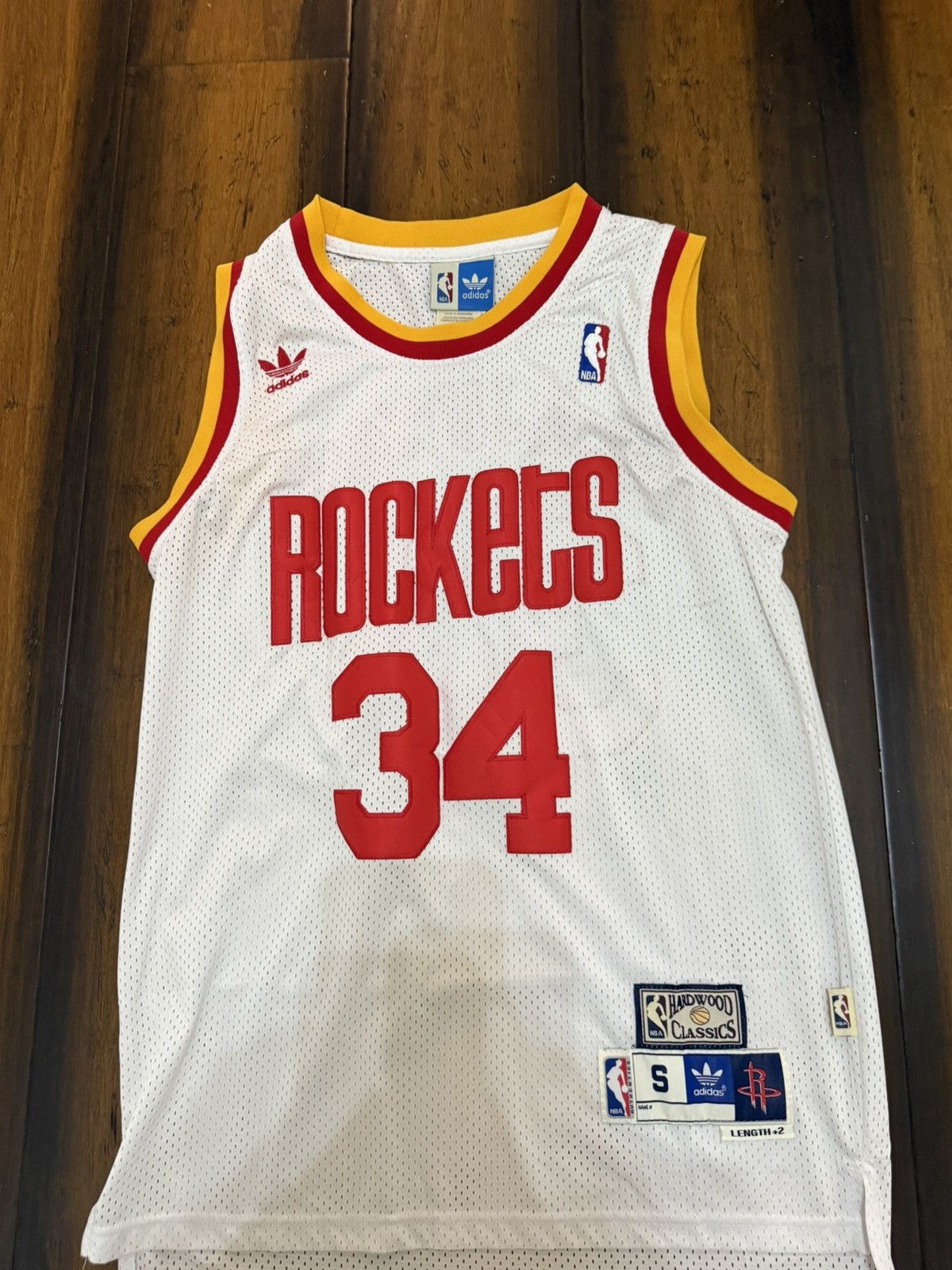 Adidas Hakeem Olajuwon jersey Hardwood classics Size US M / EU 48-50 / 2 - 2 Thumbnail