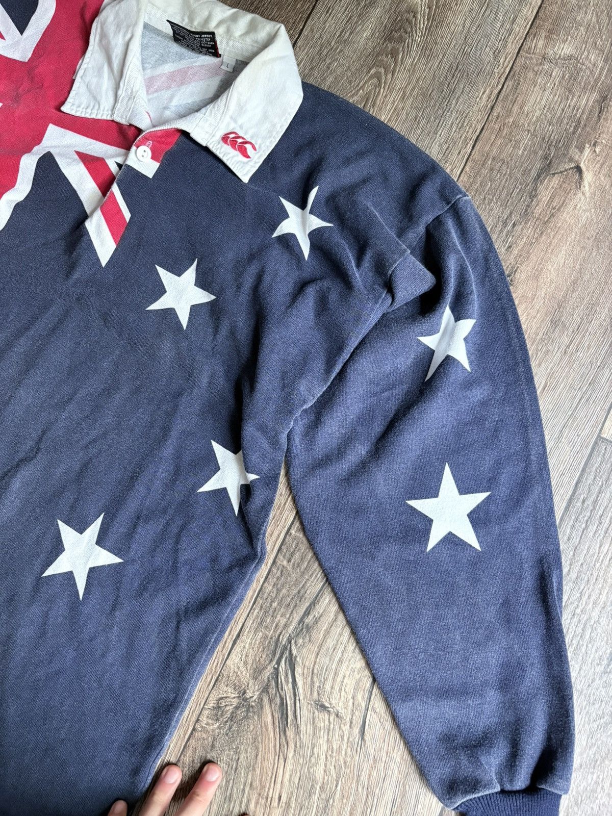 Canterbury of New Zealand Vintage 90s Canterbury Australia Flag All Over Print Jersey Size US L / EU 52-54 / 3 - 2 Thumbnail