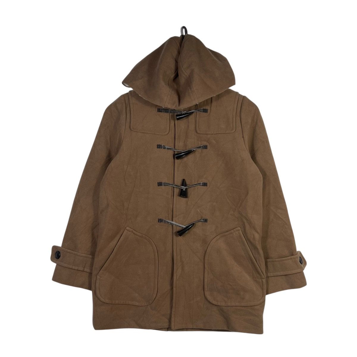 Hypland Vintage Hyphen World Gallery Duffle Coat Brown Wool Hooded Size 3XL / US 20-22 - 1 Thumbnail