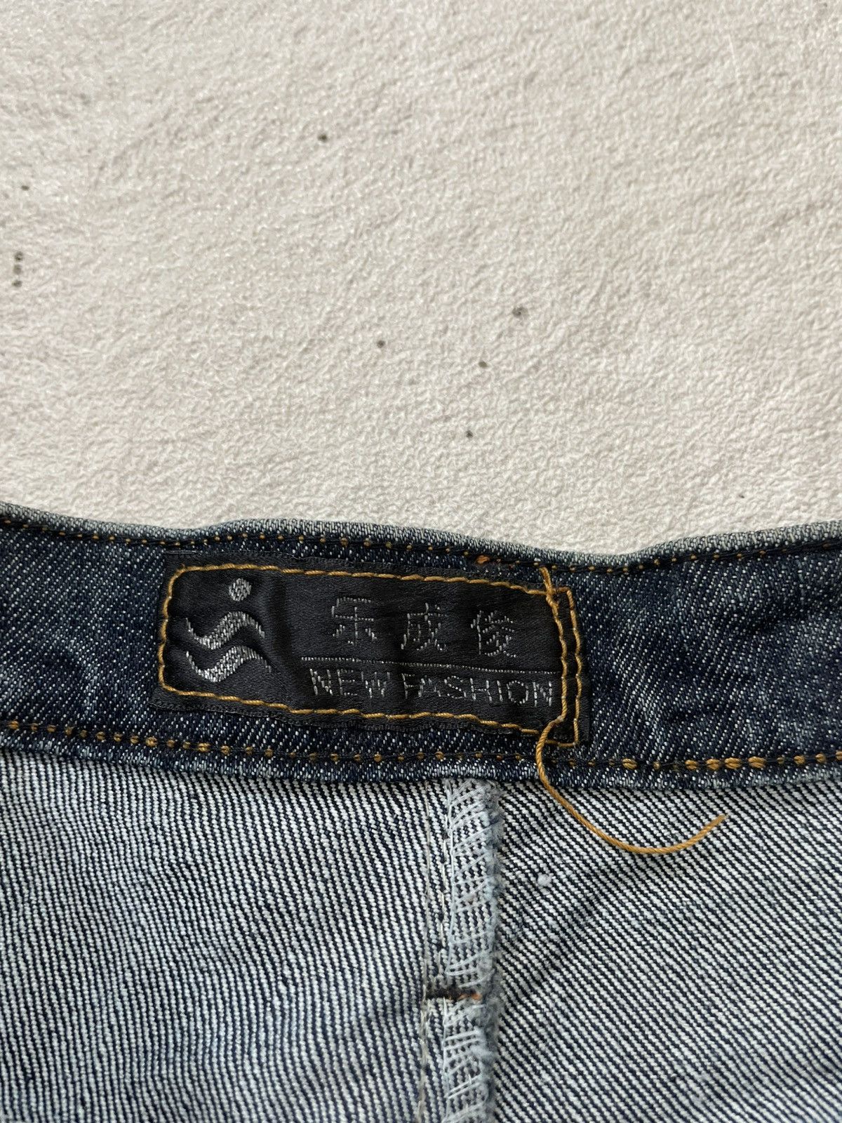 Japanese Brand 2000s Number Nine Heart Cry Flare Denim Heavy Denim Y2K Size 28" / US 6 / IT 42 - 6 Thumbnail