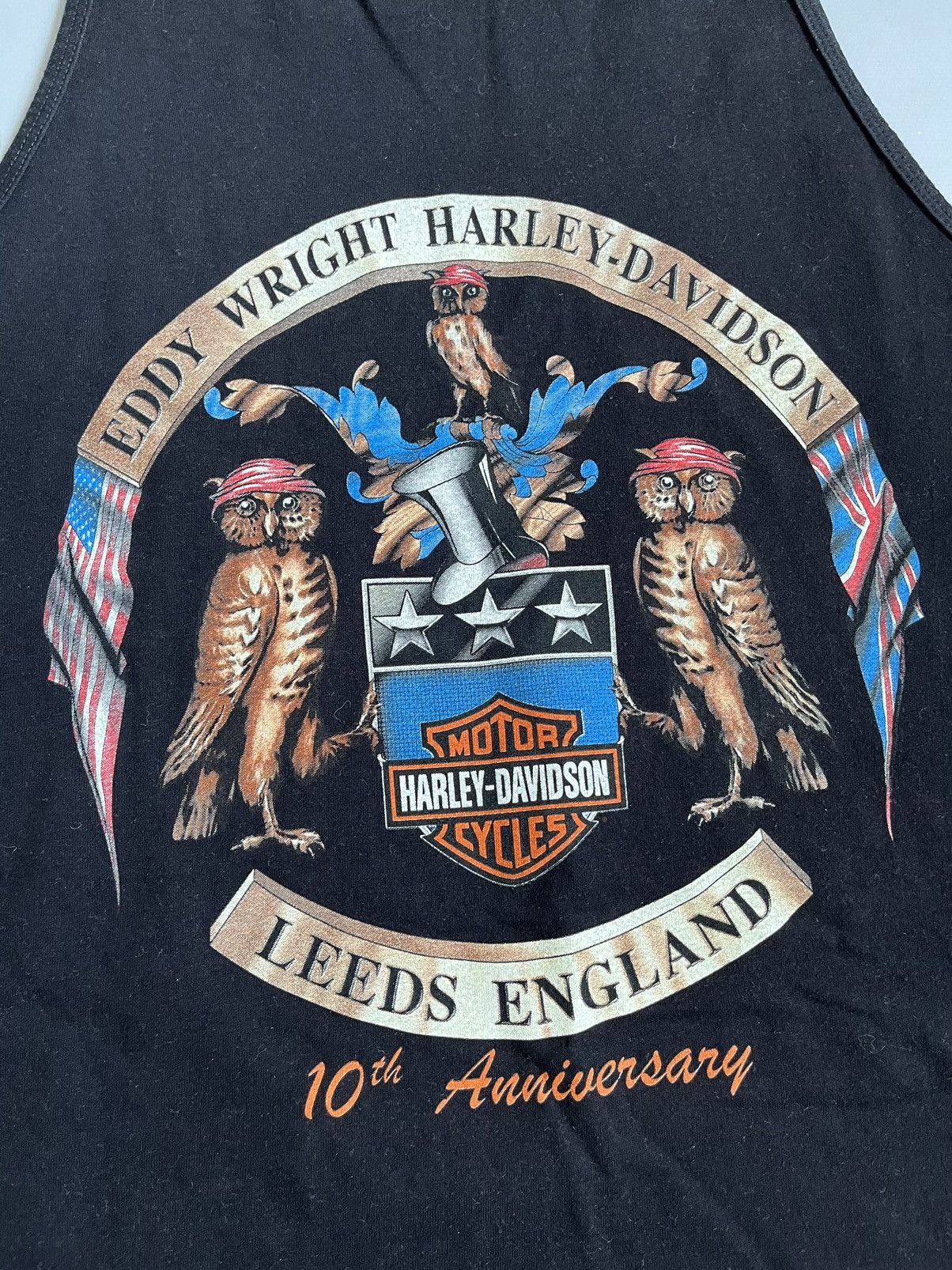 Harley Davidson Vintage 2007 Harley Davidson USA Made Black Tank Size US M / EU 48-50 / 2 - 8 Thumbnail