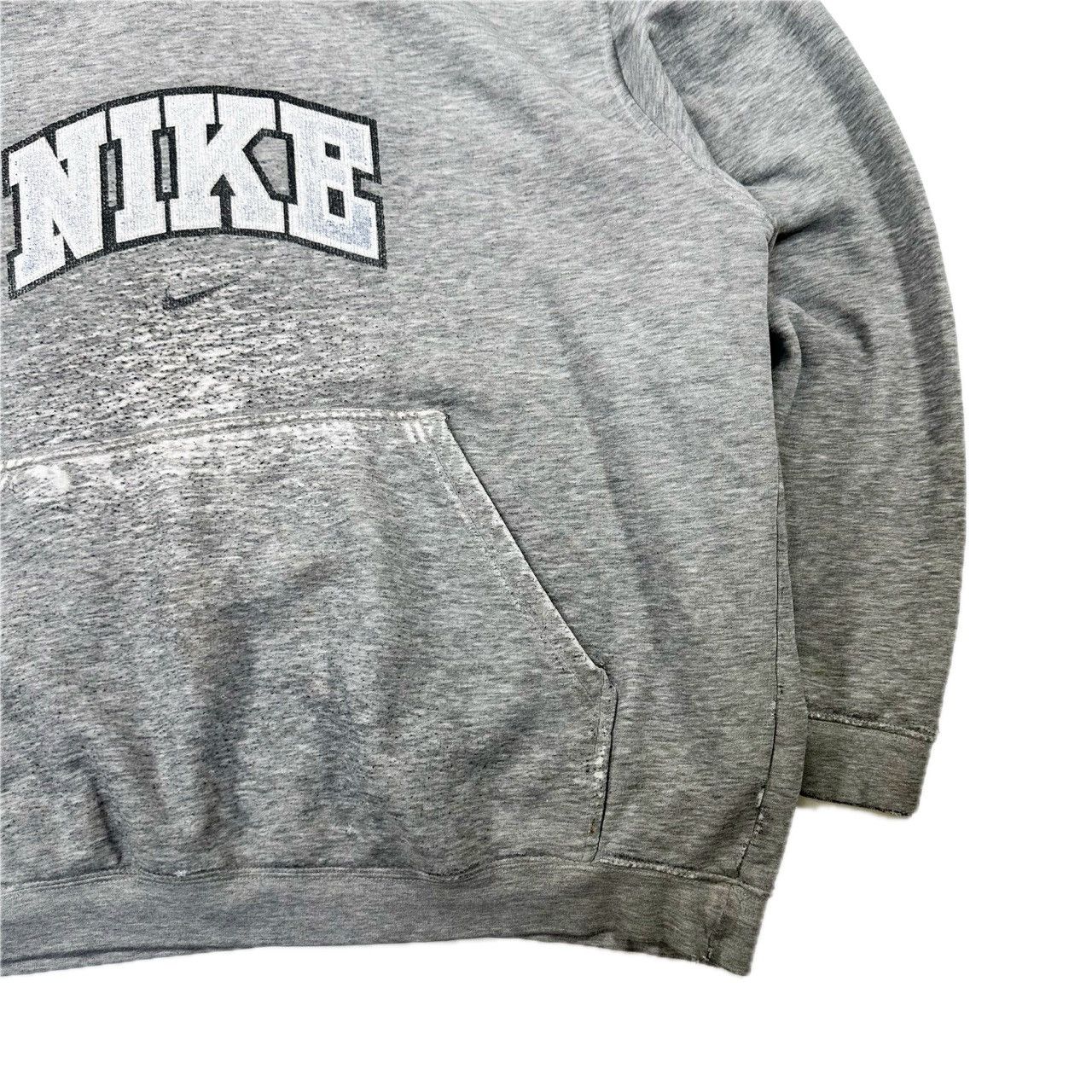 Vintage Vintage 00s Nike Centre Swoosh Distressed Pullover Hooded Size US XL / EU 56 / 4 - 4 Thumbnail