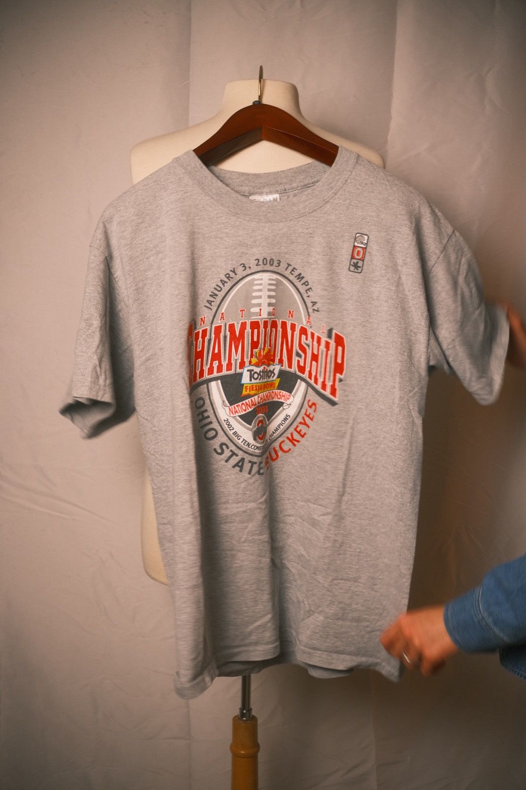 Gildan Ohio State Buckeyes 03 Fiesta Bowl National Championship Tee Size US L / EU 52-54 / 3 - 7 Thumbnail