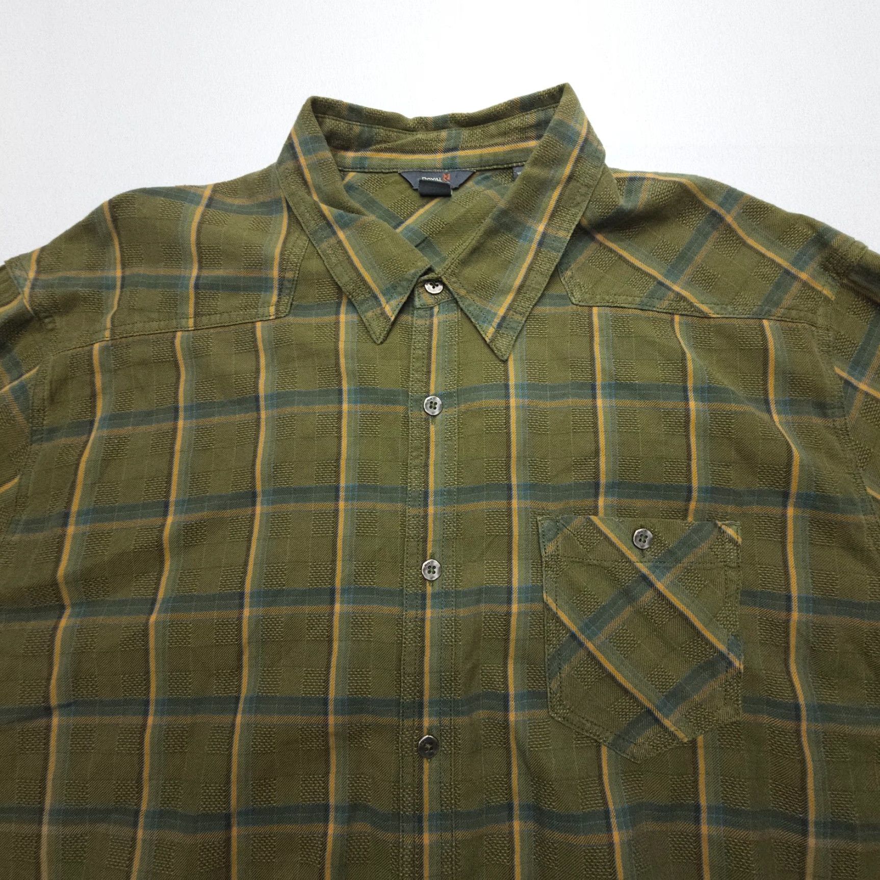 Royal Robbins Royal Robbins Button-Up Shirt Mens 2XL Long Sleeve Green Plaid Flannel Outdoor Casual Size US XXL / EU 58 / 5 - 2 Thumbnail