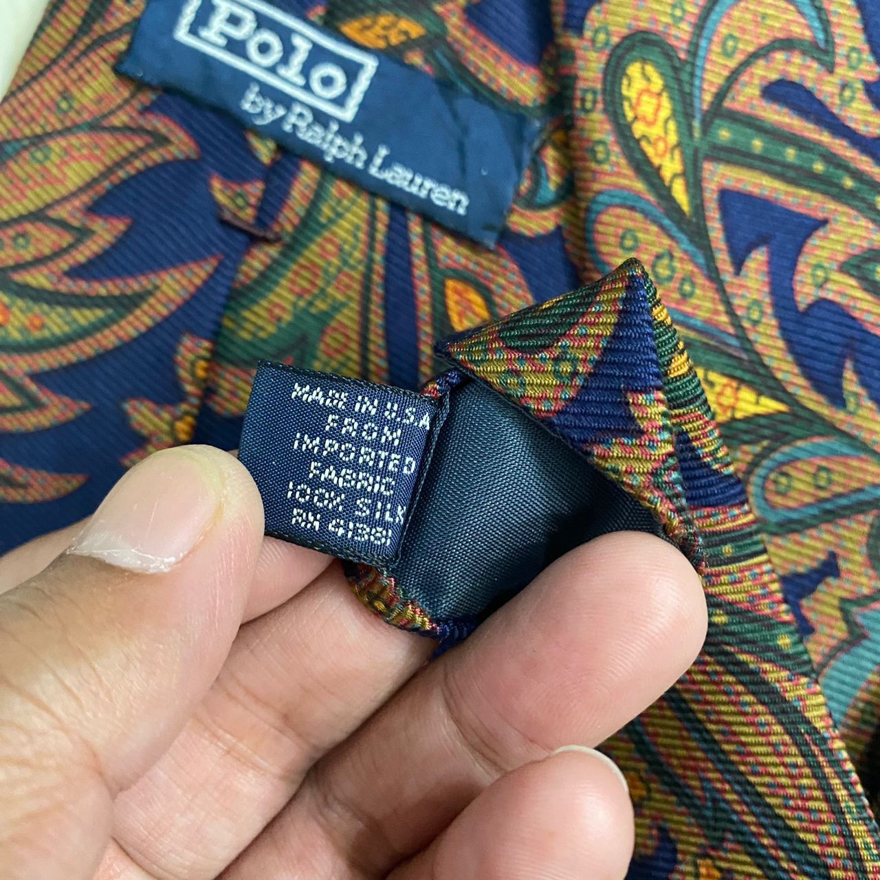 Polo Ralph Lauren ‼️VINTAGE POLO RALPH LAUREN USA Necktie silk tie Size ONE SIZE - 5 Thumbnail