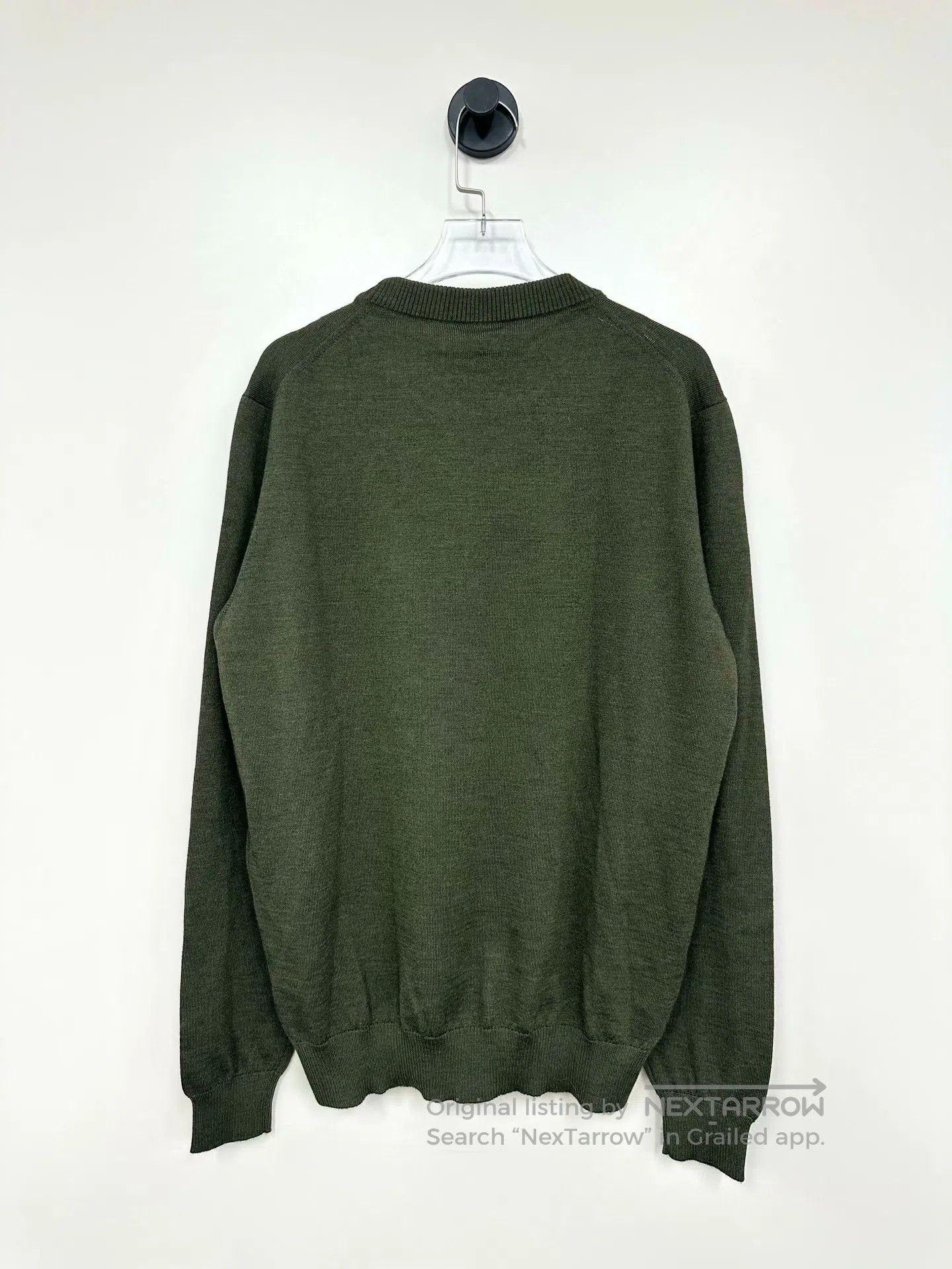 Fendi FENDI Moss Green Pocket Zip Logo Knit Sweater| Size US M / EU 48-50 / 2 - 2 Thumbnail