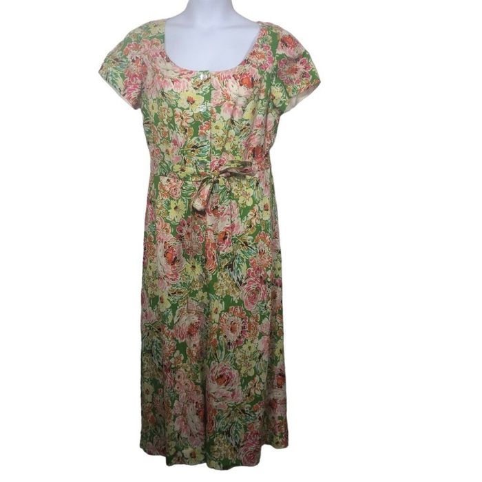 Coldwater Creek Linen Dress Womans 12 Coldwater Creek Linen Blend ...