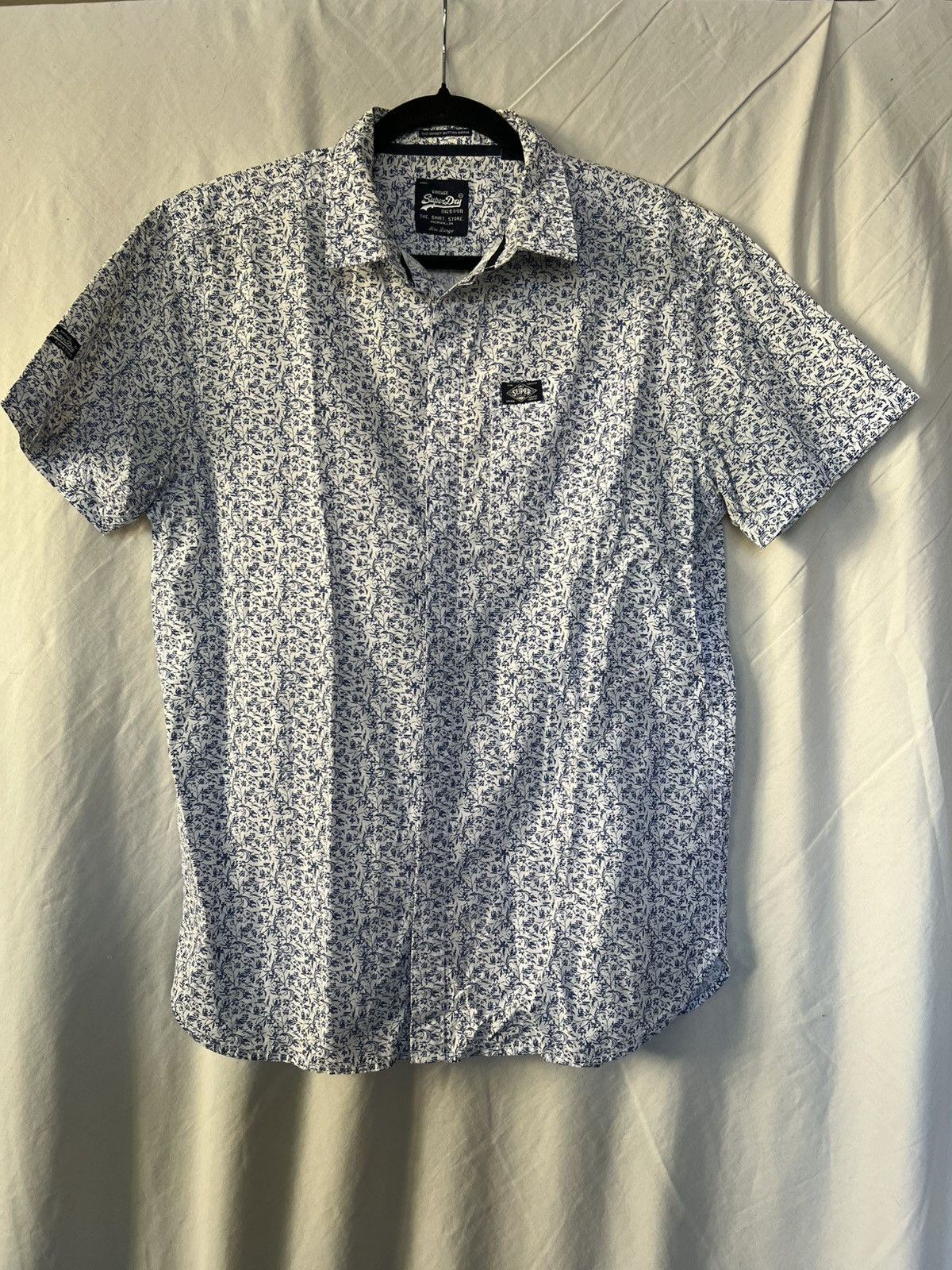 Superdry Superdry Shoreditch Button Down Short Sleeve Shirt Size US L / EU 52-54 / 3 - 1 Thumbnail