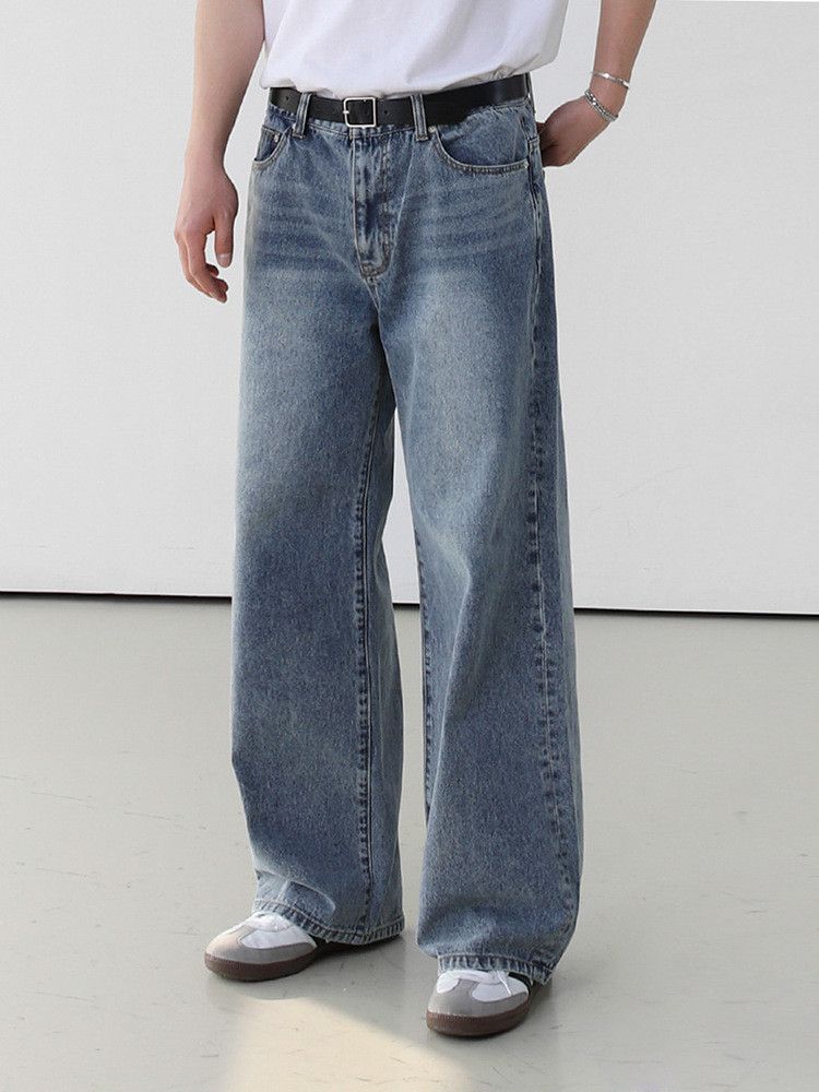 Japanese Brand × Jean Retro casual loose wide leg jeans Size US 32 / EU 48 - 1 Thumbnail
