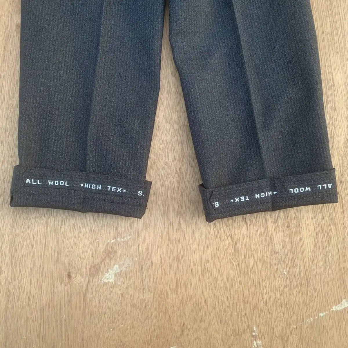 Round Two × Vintage 🍁 SALE 🍁 GABARDINE TROUSERS BLANK TALON RARE PANTS Size US 27 - 14 Thumbnail