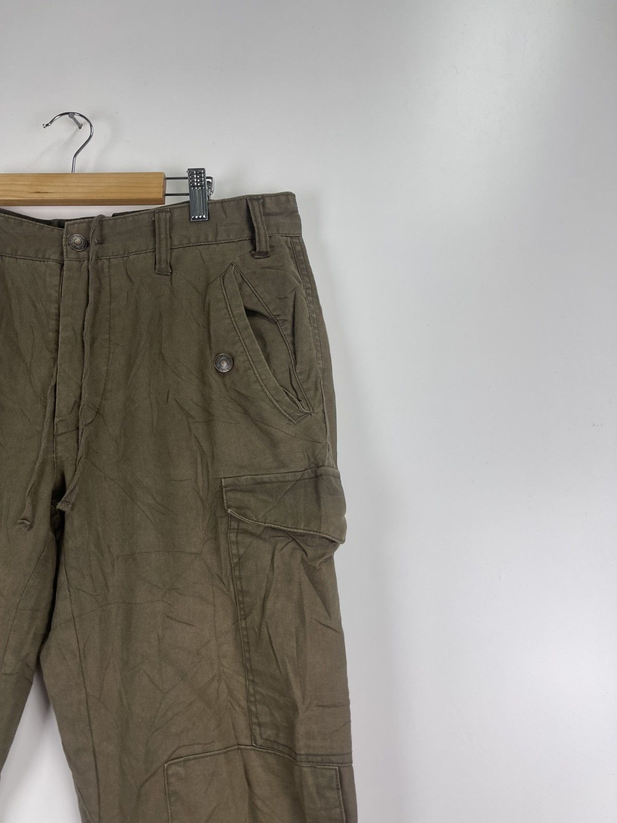 Global Work × Japanese Brand × Vintage Vintage Global Work Cargo Pant Size US 32 / EU 48 - 7 Thumbnail