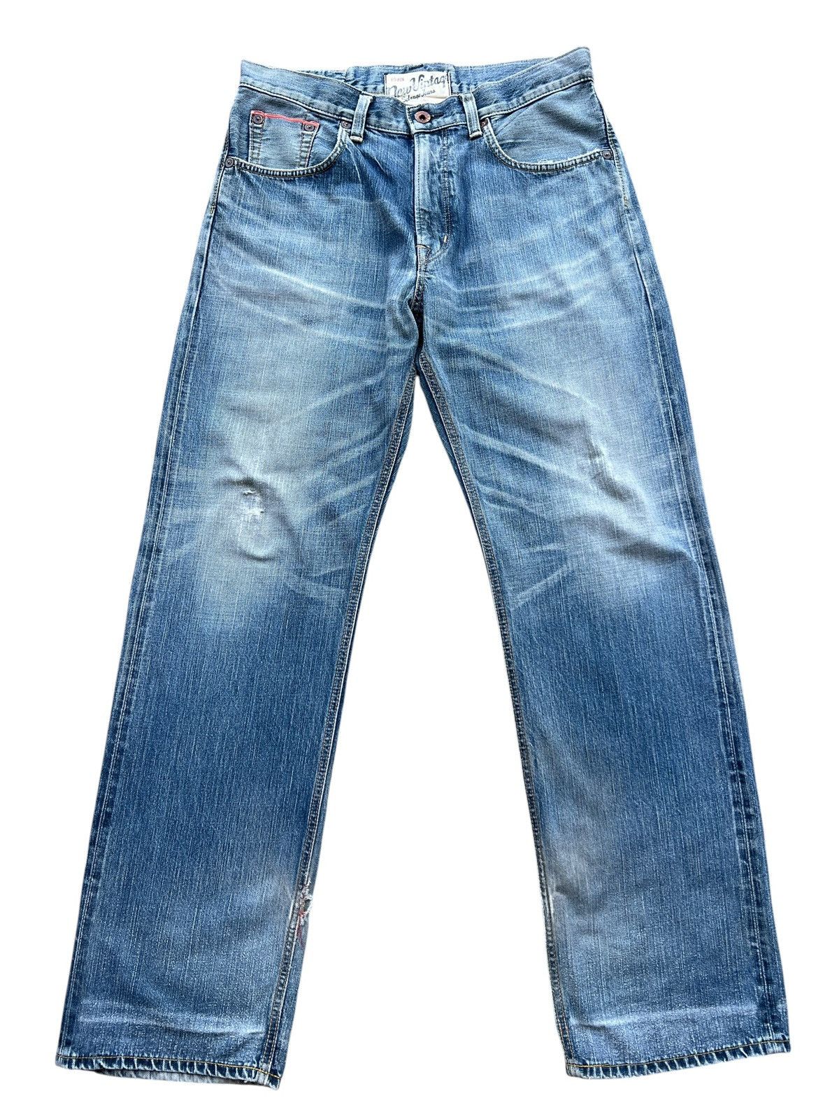 Edwin Vintage Edwin Selvedge Distressed Denim Jeans 36x34 Size US 36 / EU 52 - 2 Thumbnail