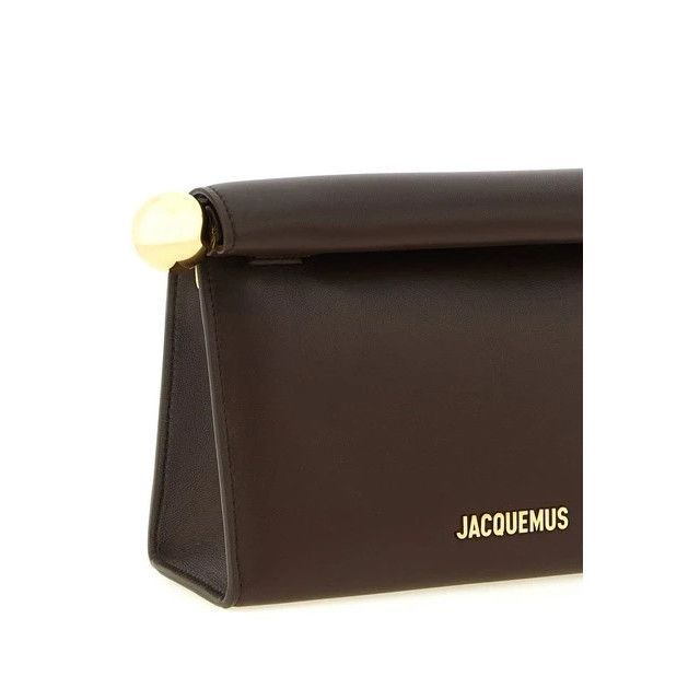 Jacquemus JACQUEMUS Le Sac Rond Carre Brown Clutch New & Authentic Size ONE SIZE - 3 Thumbnail