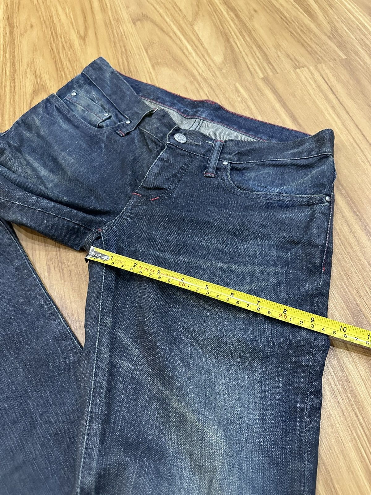 Hysteric Glamour Hysteric Glamour Waxed Distressed Knee Denim Size US 28 / EU 44 - 13 Thumbnail