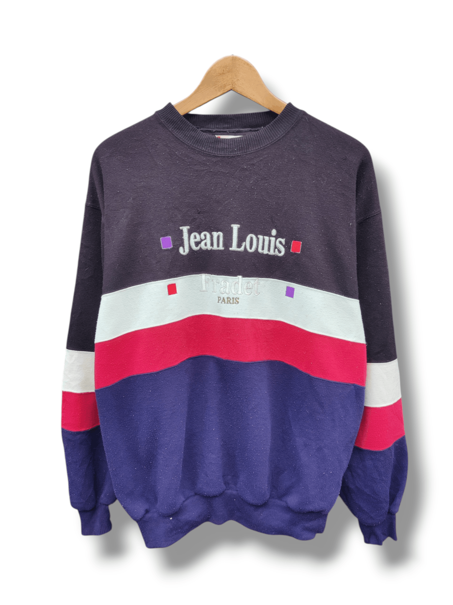 Vintage Vintage Archive Jean Louis Frader Paris Spellout Sweatshirt Size US M / EU 48-50 / 2 - 1 Thumbnail