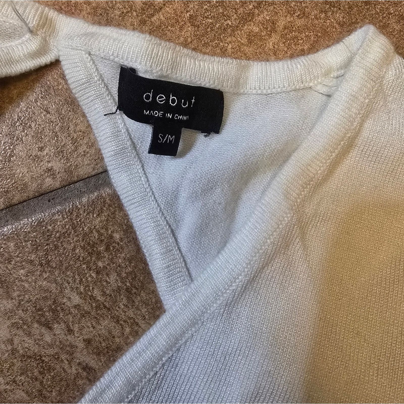 Debut White Cropped | DEBUT | Open Back Long Sleeve Size M / US 6-8 / IT 42-44 - 3 Thumbnail