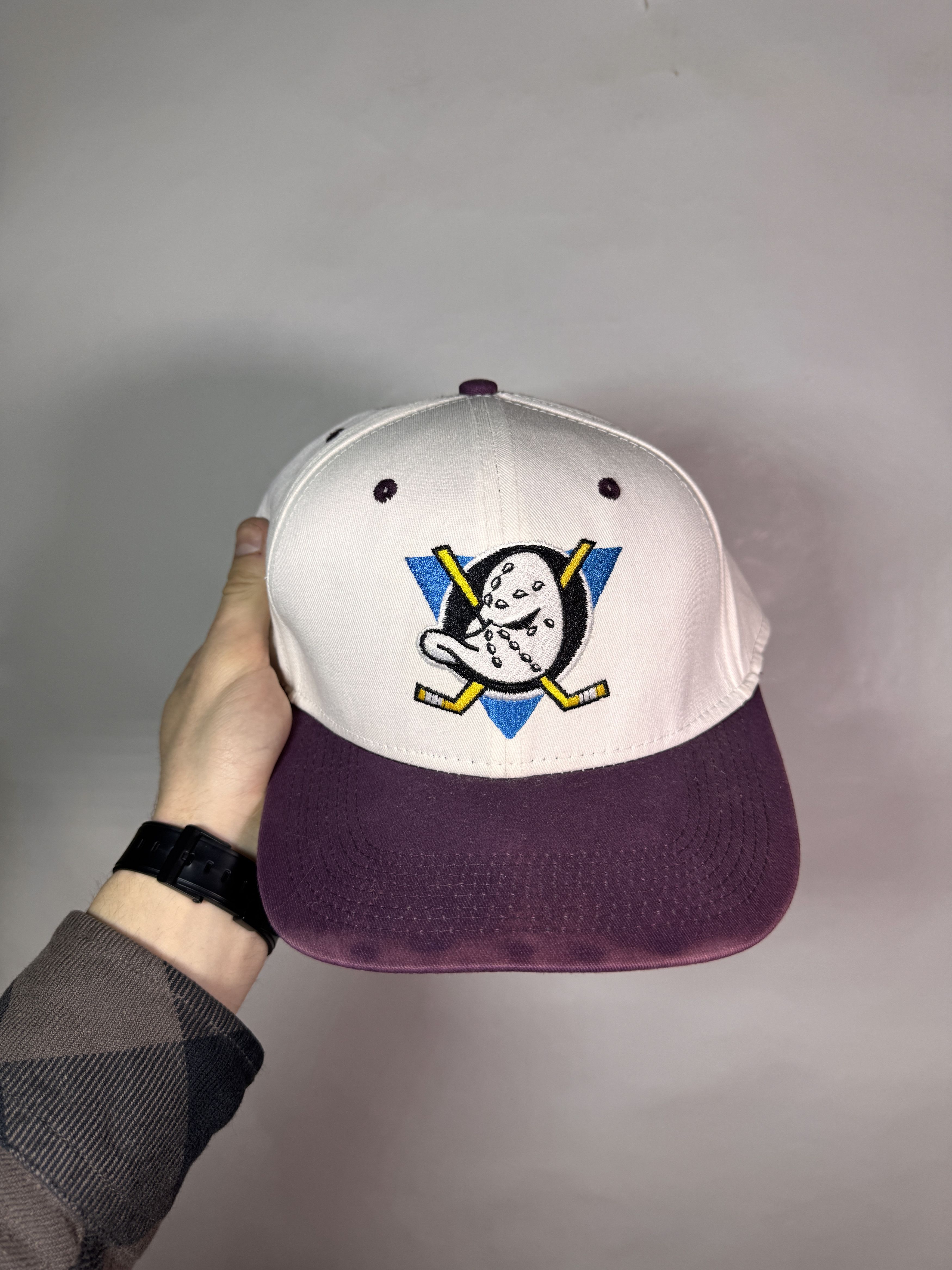 NHL Vintage 90s Mighty Ducks of Anaheim Cap Hockey Team Hat Size ONE SIZE - 2 Thumbnail