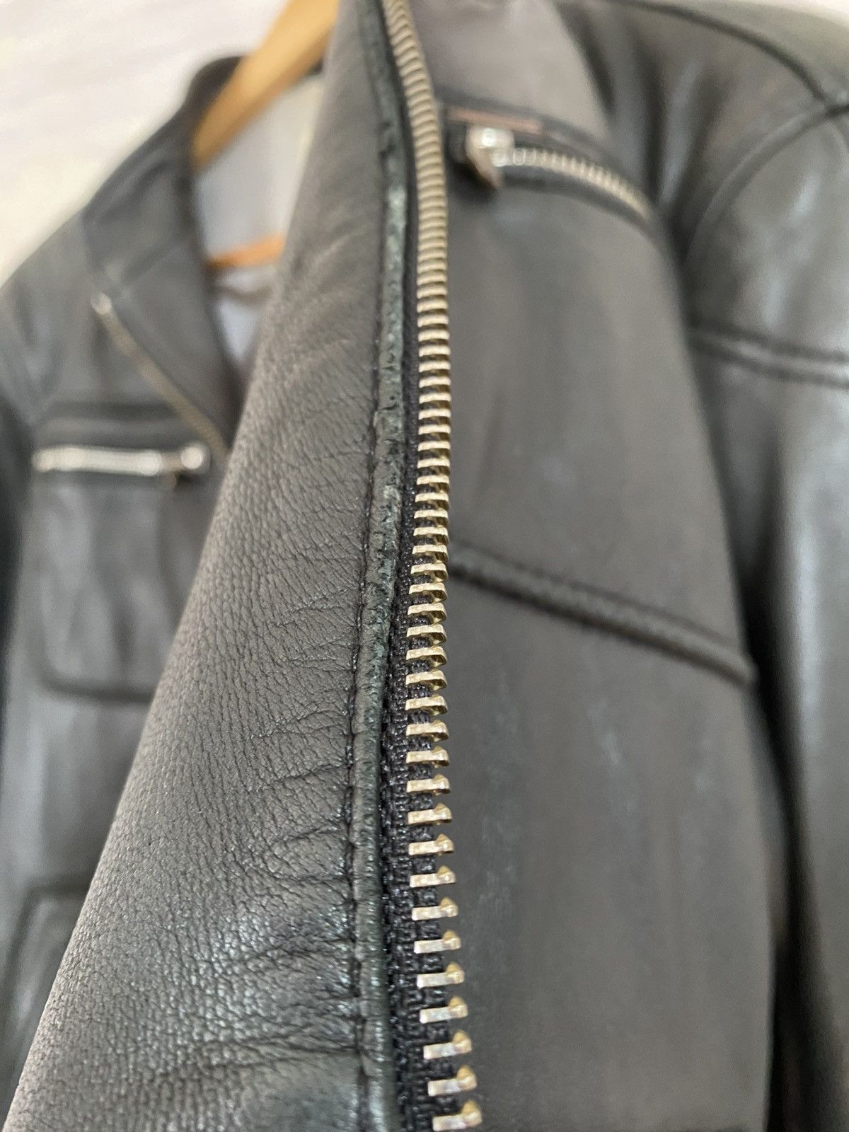 Diesel Diesel Leather Biker Jacket Size US L / EU 52-54 / 3 - 16 Thumbnail