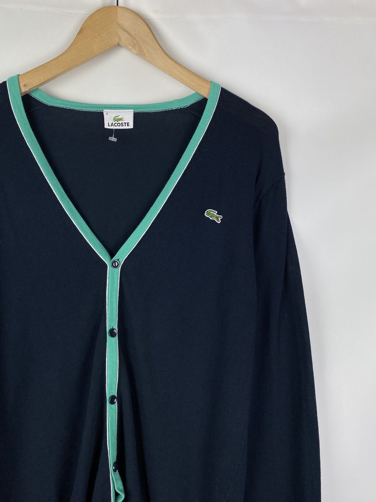 Lacoste Lacoste men’s button front cardigan sweater size 4 Size US L / EU 52-54 / 3 - 5 Thumbnail